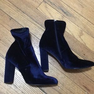 Gorgeous Velvet Sock Bootie by Steve Madden